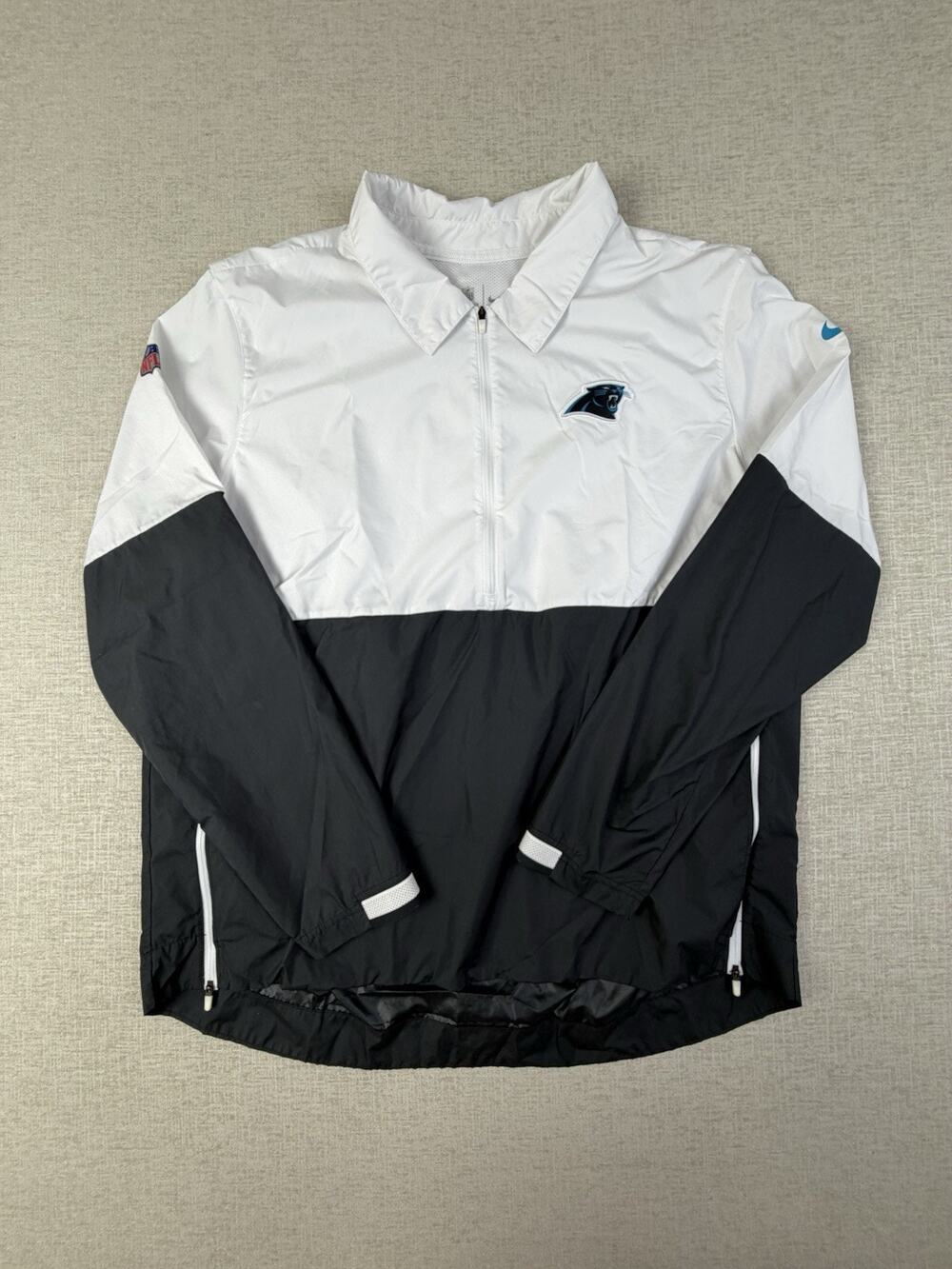 Nike Carolina Panthers Men’s XL On Field Half Zip Pullover Jacket NFL